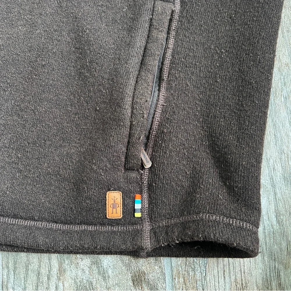 Smartwool Wool Blend Echo Lake Zip Up Vest, Brown, Men’s Size XXL - Picture 4 of 10